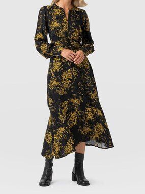 NEW, NEVER WORN Saint+Sofia Adaline zip-up dress, Size 8